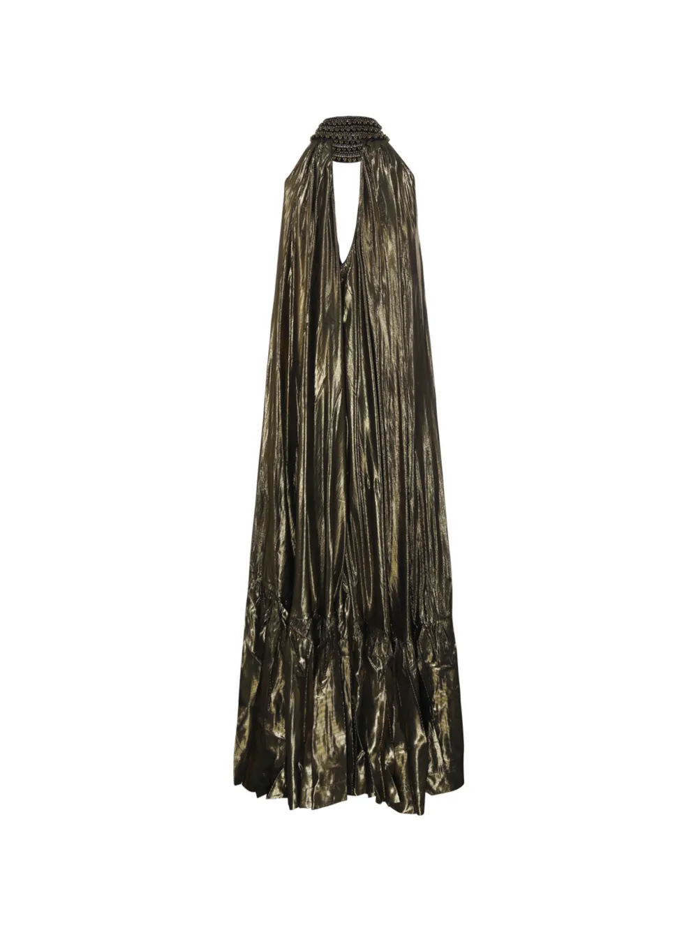 Mes Demoiselles Lumon maxi-jurk met kralen Metallic