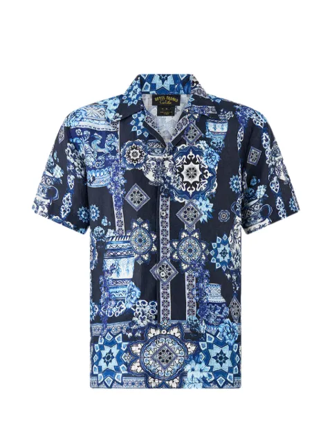 Camilla cabana short-sleeve printed shirt