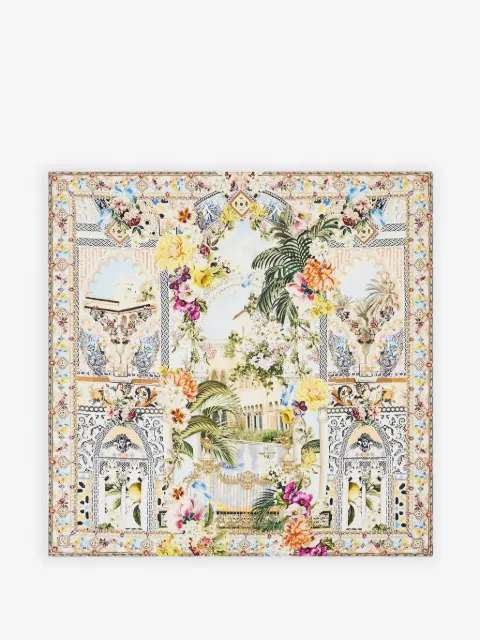 Camilla The Architects of Alcázar crystallised floral square scarf