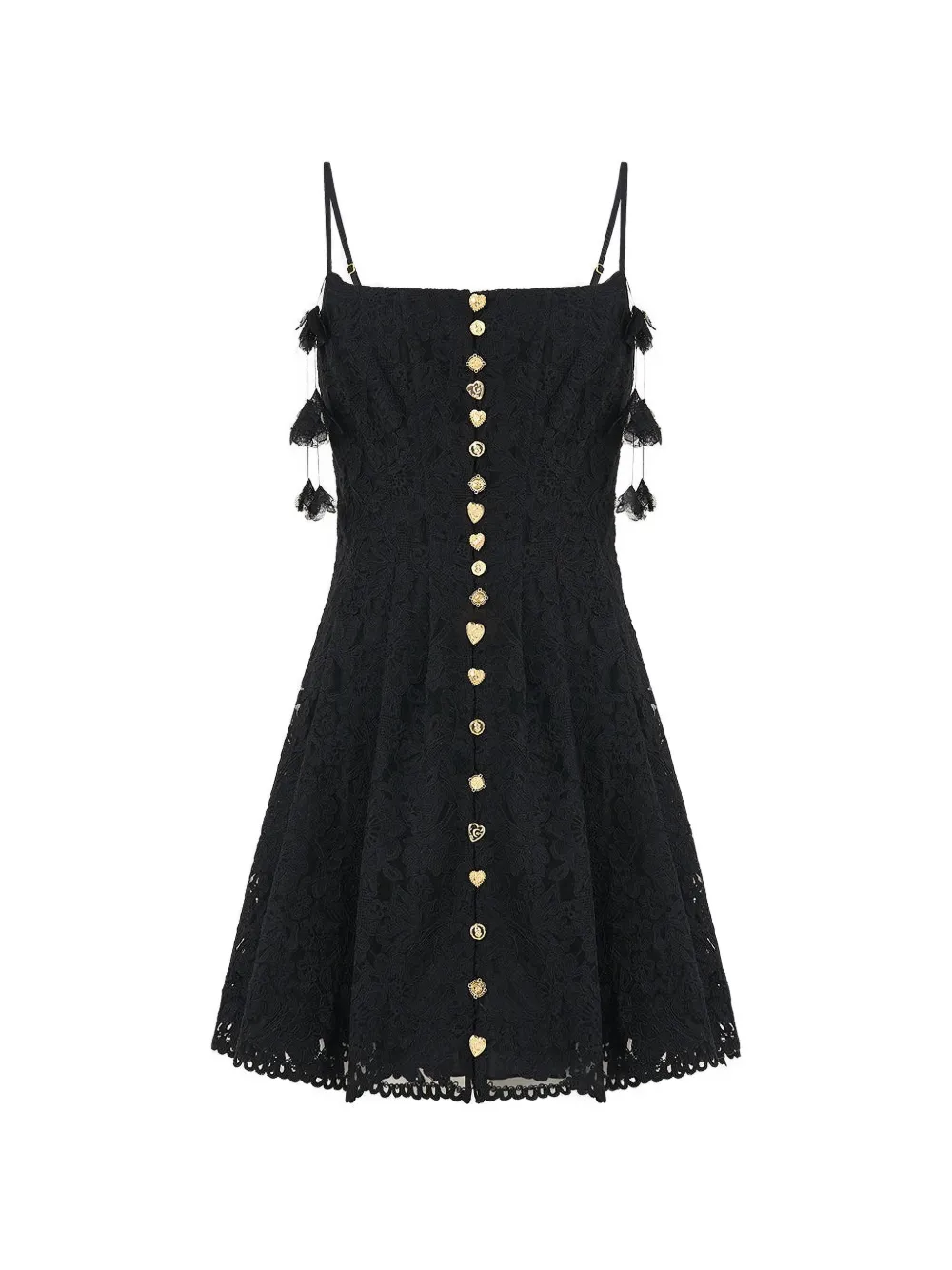 Camilla Flamenco folklore mini dress - Nero