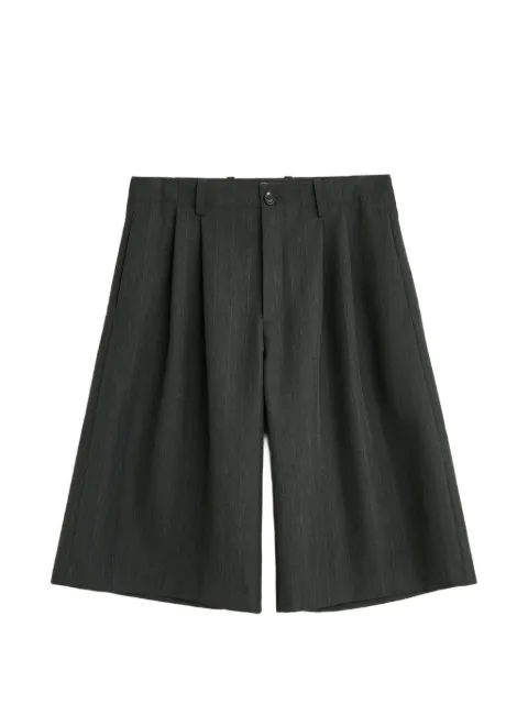 OUR LEGACY Split pleated shorts