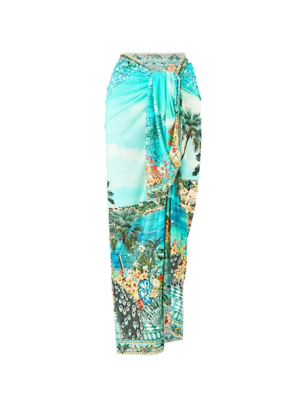 Camilla multi wear long sarong - Blau