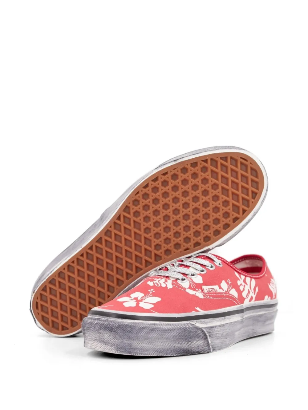 Vans Premium Authentic floral-print sneakers Rood