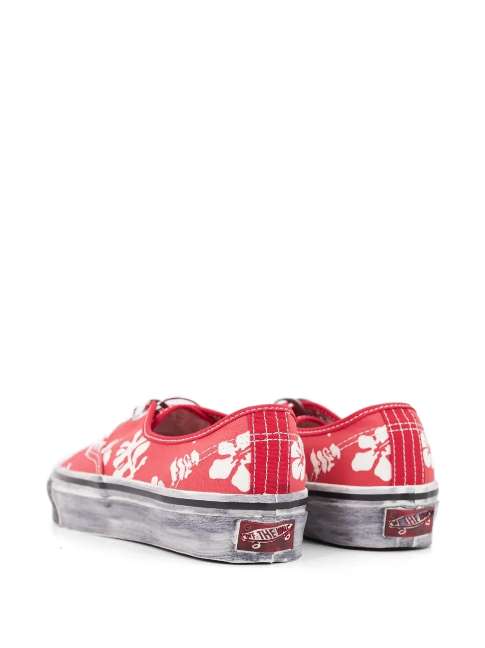 Vans Premium Authentic floral-print sneakers Rood