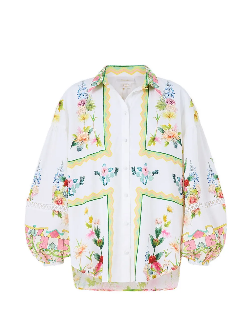 Camilla The Call Of Catalonia blouse - Bianco