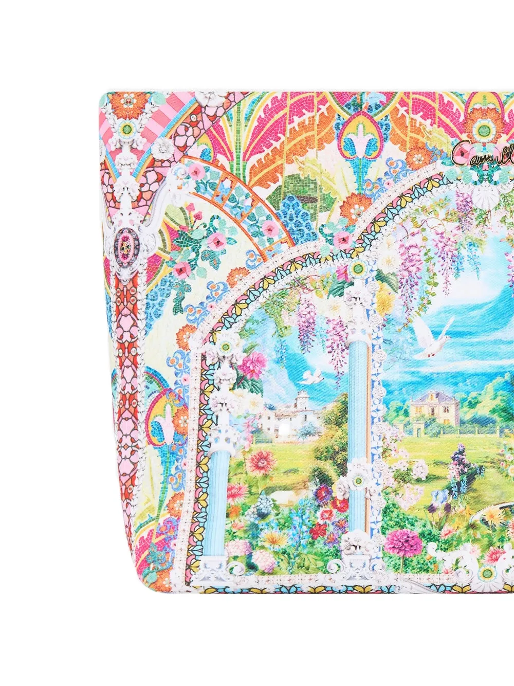  Camilla Large Printed Makeup Bag - Neutrals 