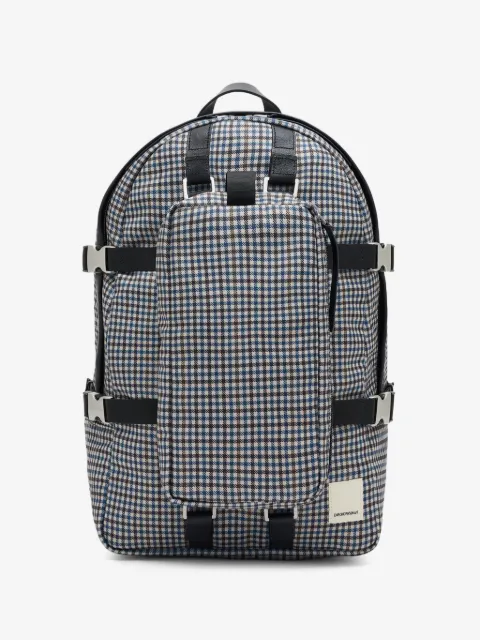 Emporio Armani ASV Eagle Club checkered backpack