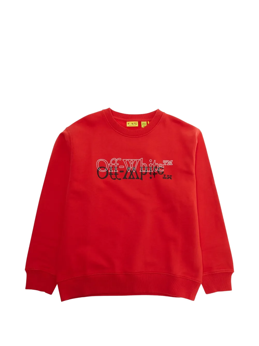 Off-White Kids logo-print sweatshirt - Rosso