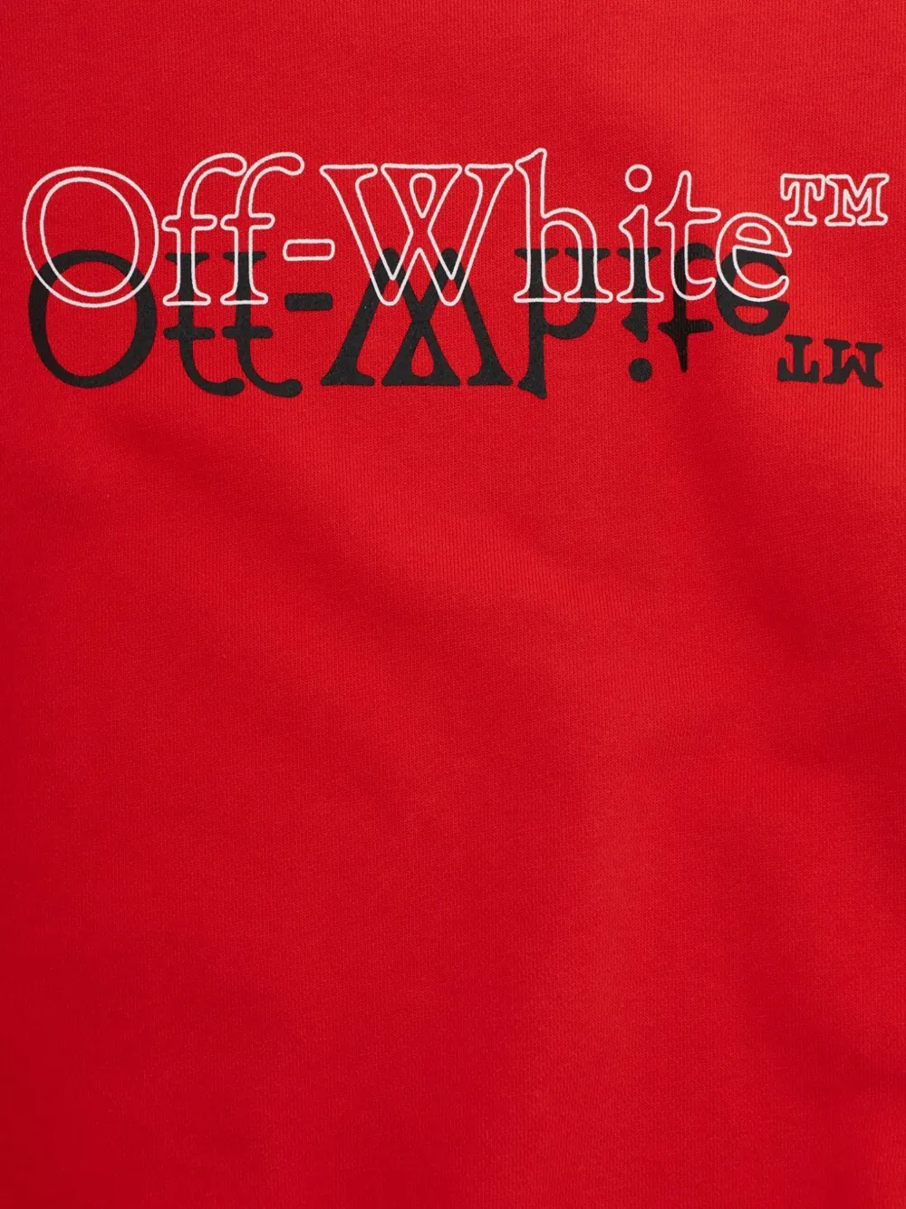 Off-White Kids Sweater met logoprint Rood