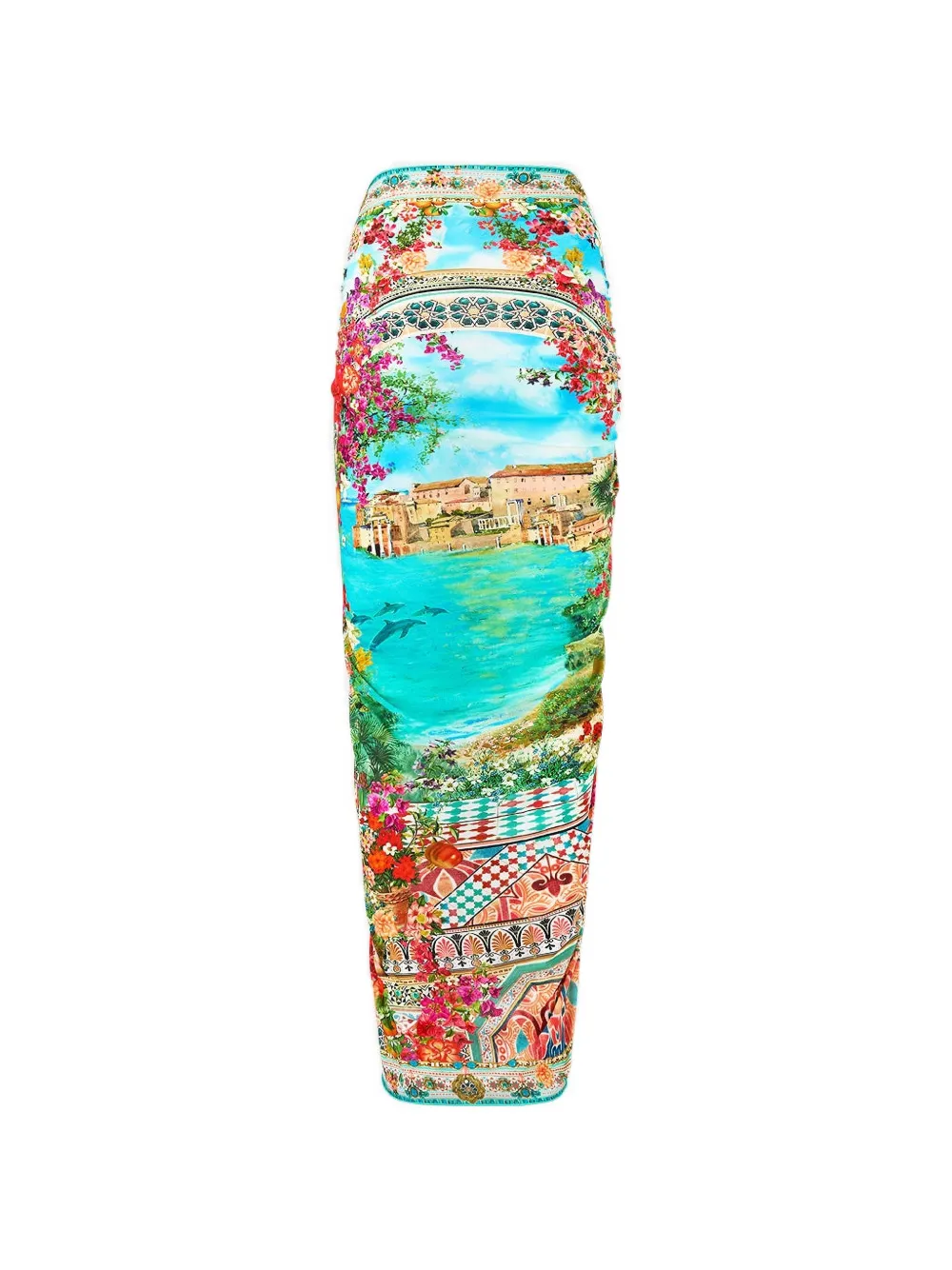  Camilla Meet Me In Mallorca Multi Long Multi Wear Sarong - Blue 