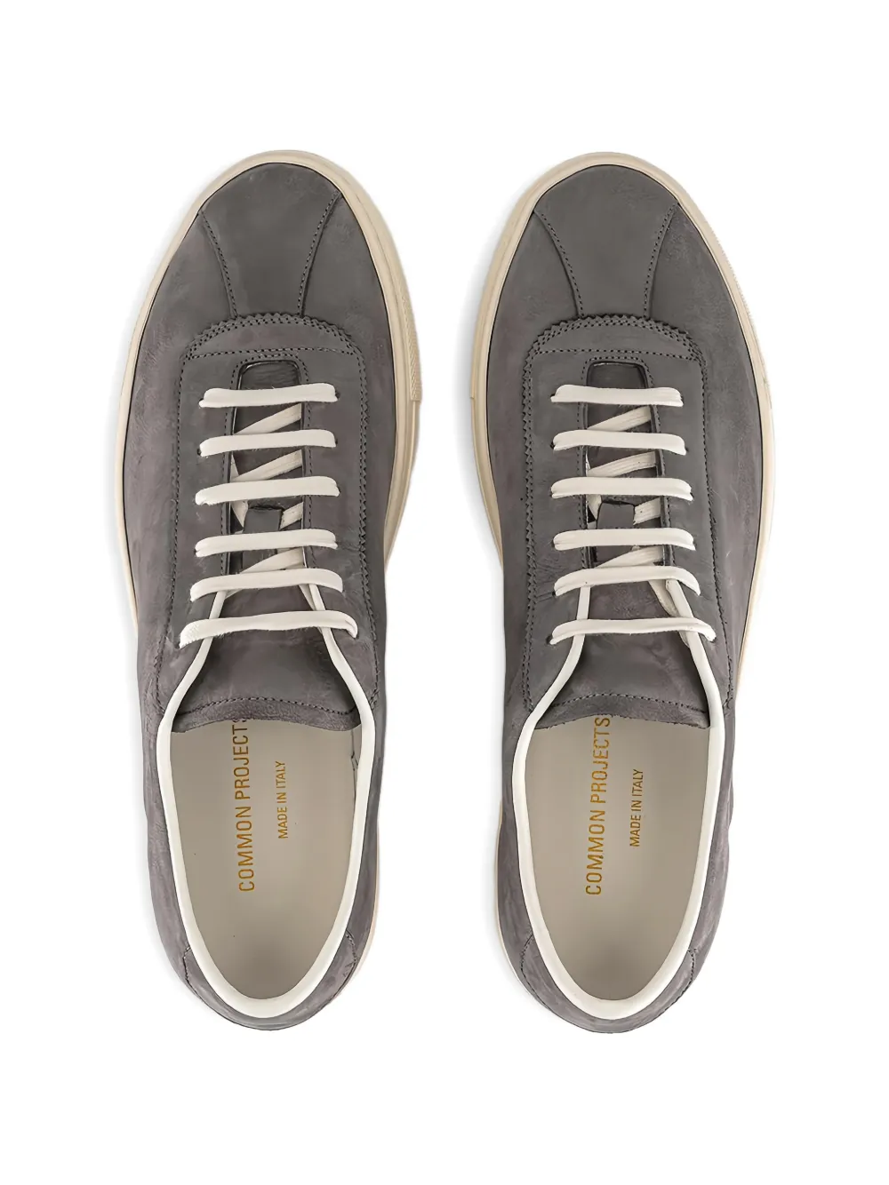 Common Projects Suède sneakers met stiksel Grijs