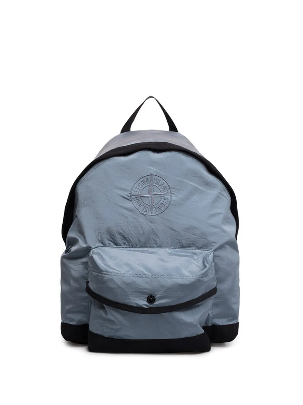 Stone Island Junior logo backpack - Blu