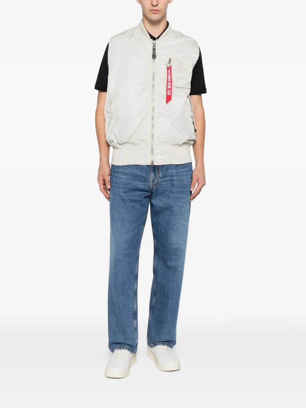 Alpha Industries MA-1 Heritage mouwloos jack Grijs