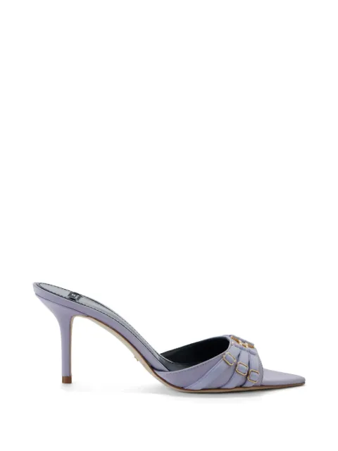 Elisabetta Franchi leather mules with straps