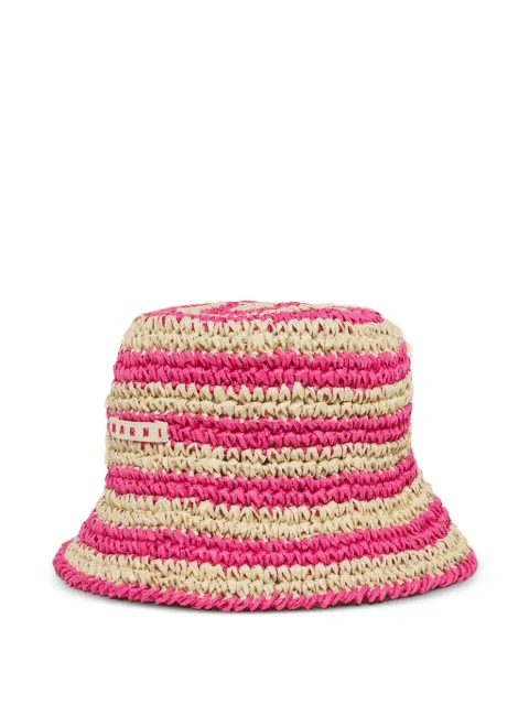 Marni Kids paper-raffia bucket hat