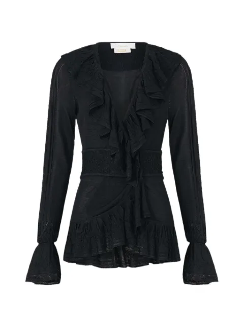 Camilla blusa con cuello en V