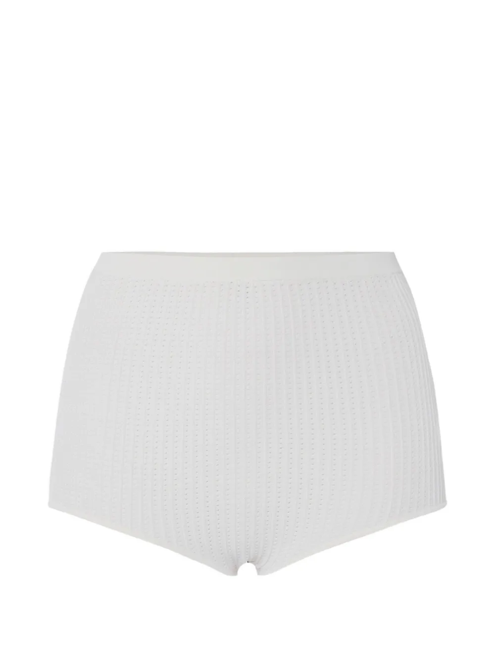 Elisabetta Franchi ribbed-knit shorts - Bianco