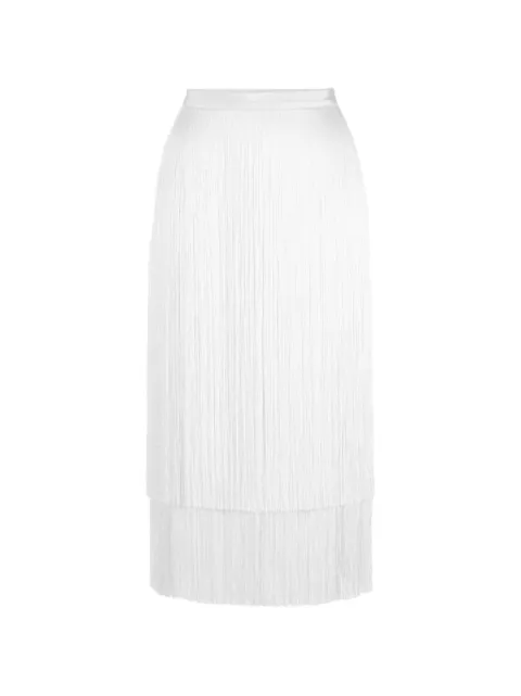 Elisabetta Franchi — grosgrain fringe skirt