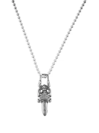 Chrome Hearts Dagger ball-chain Pendant Necklace | Silver | FARFETCH