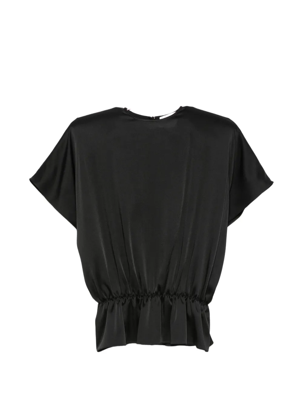 Stella Mccartney Padded-shoulders Blouse In Black