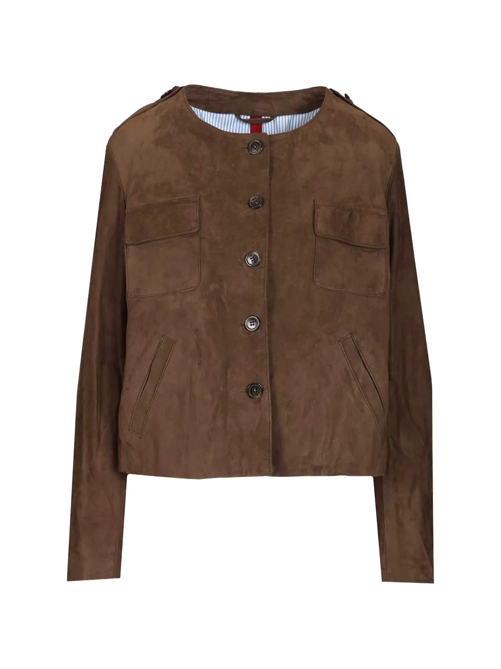 blusotto buttoned jacket - Marrone