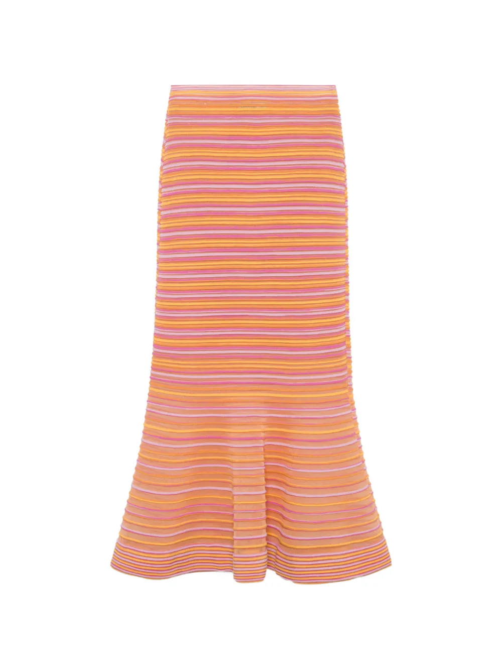 Simkhai striped midi skirt - Arancione