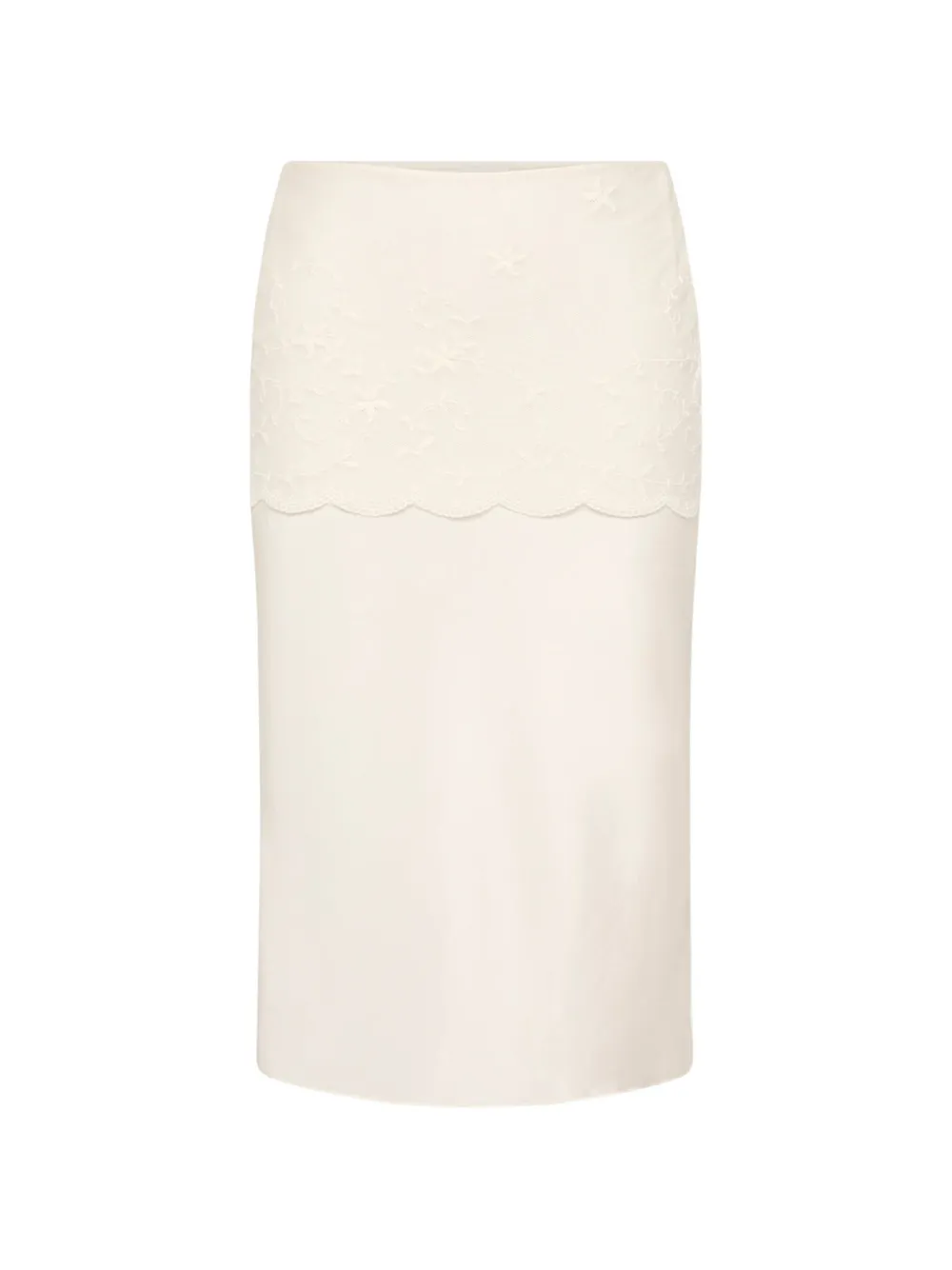 Posse lace-detail midi skirt - Toni neutri