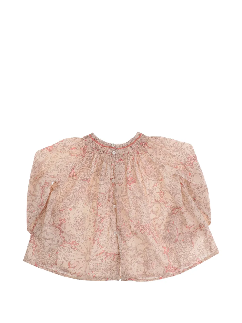  Bonpoint Griotte Floral Round-neck Blouse - Pink 