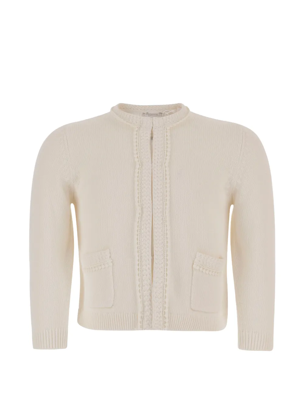 Bonpoint patch pocket ribbed cardigan - Toni neutri
