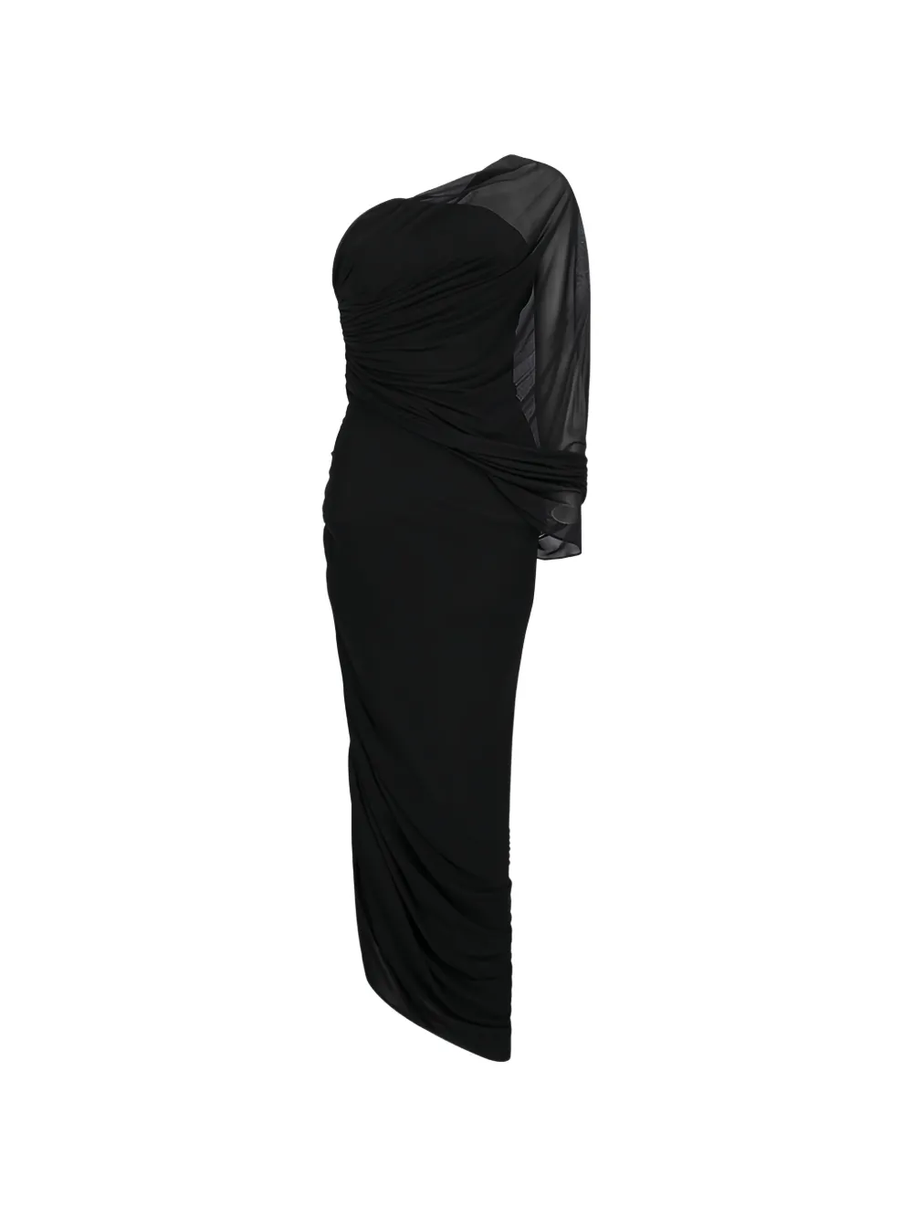 Giuseppe Di Morabito one-shoulder midi dress - Nero