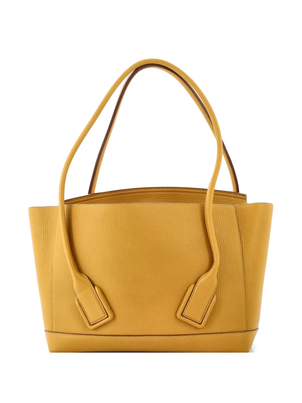 Bottega Veneta Pre-Owned Arco Bag Grainy Leather Medium satchel - Giallo