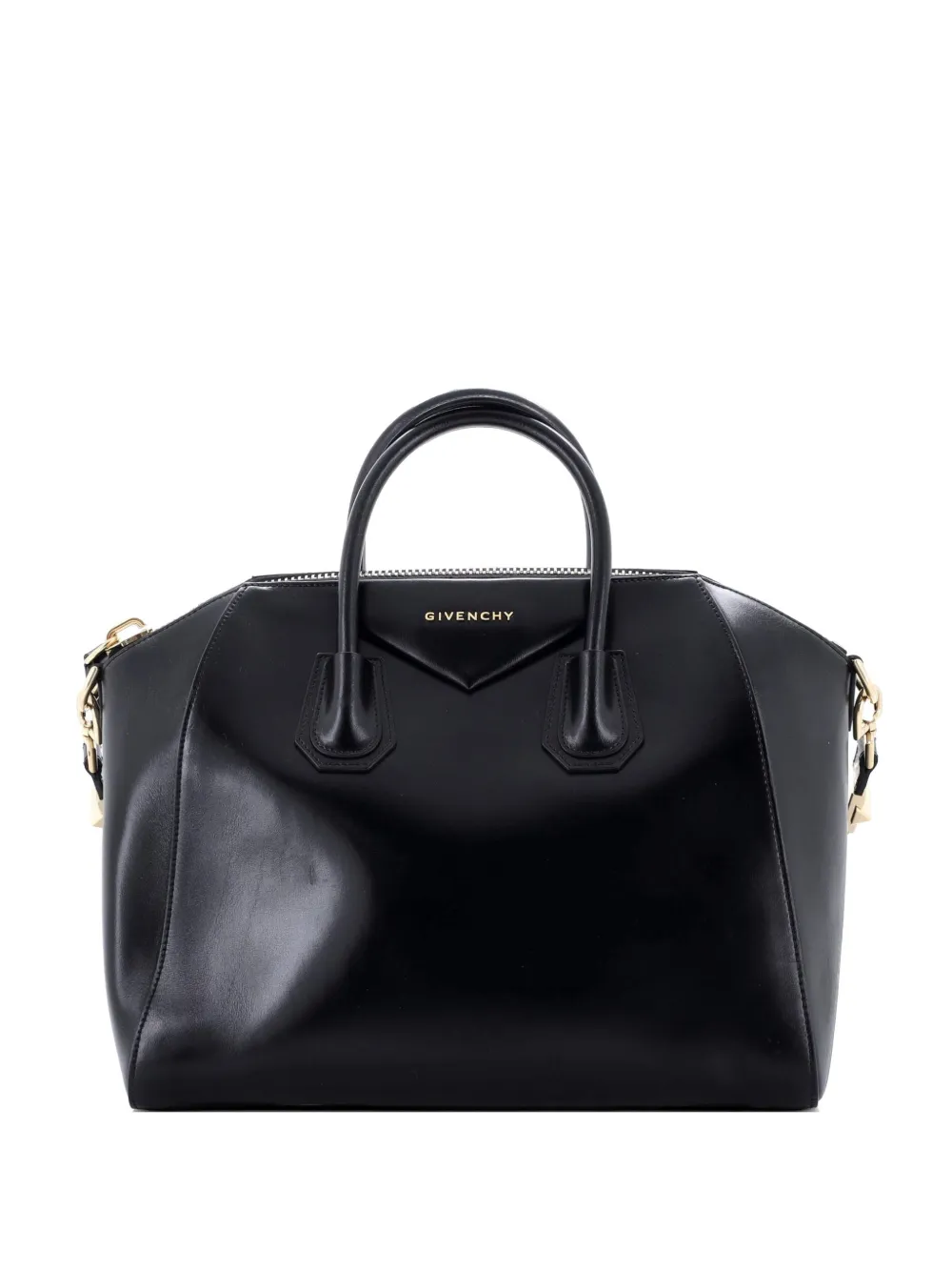 Givenchy Pre-Owned Antigona Bag Glazed Leather Medium satchel - Nero