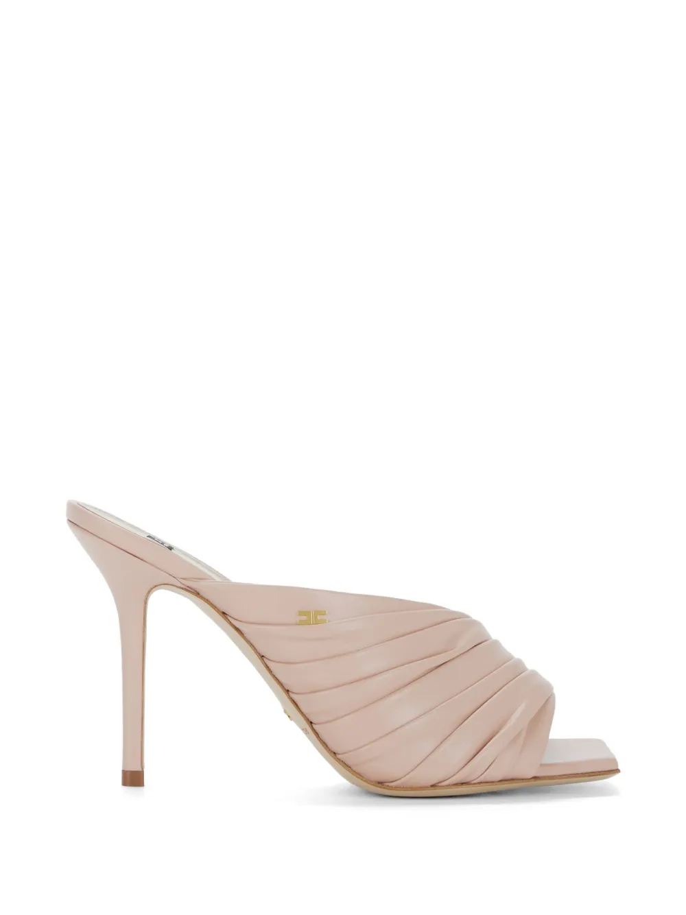 Elisabetta Franchi 95 mm leren muiltjes Roze