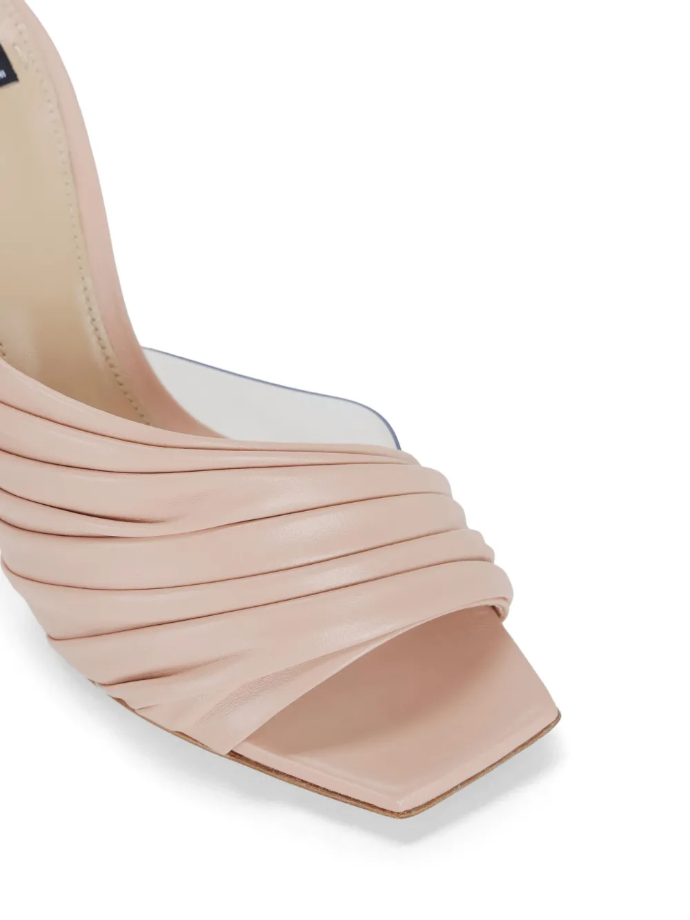 Elisabetta Franchi 95 mm leren muiltjes Roze