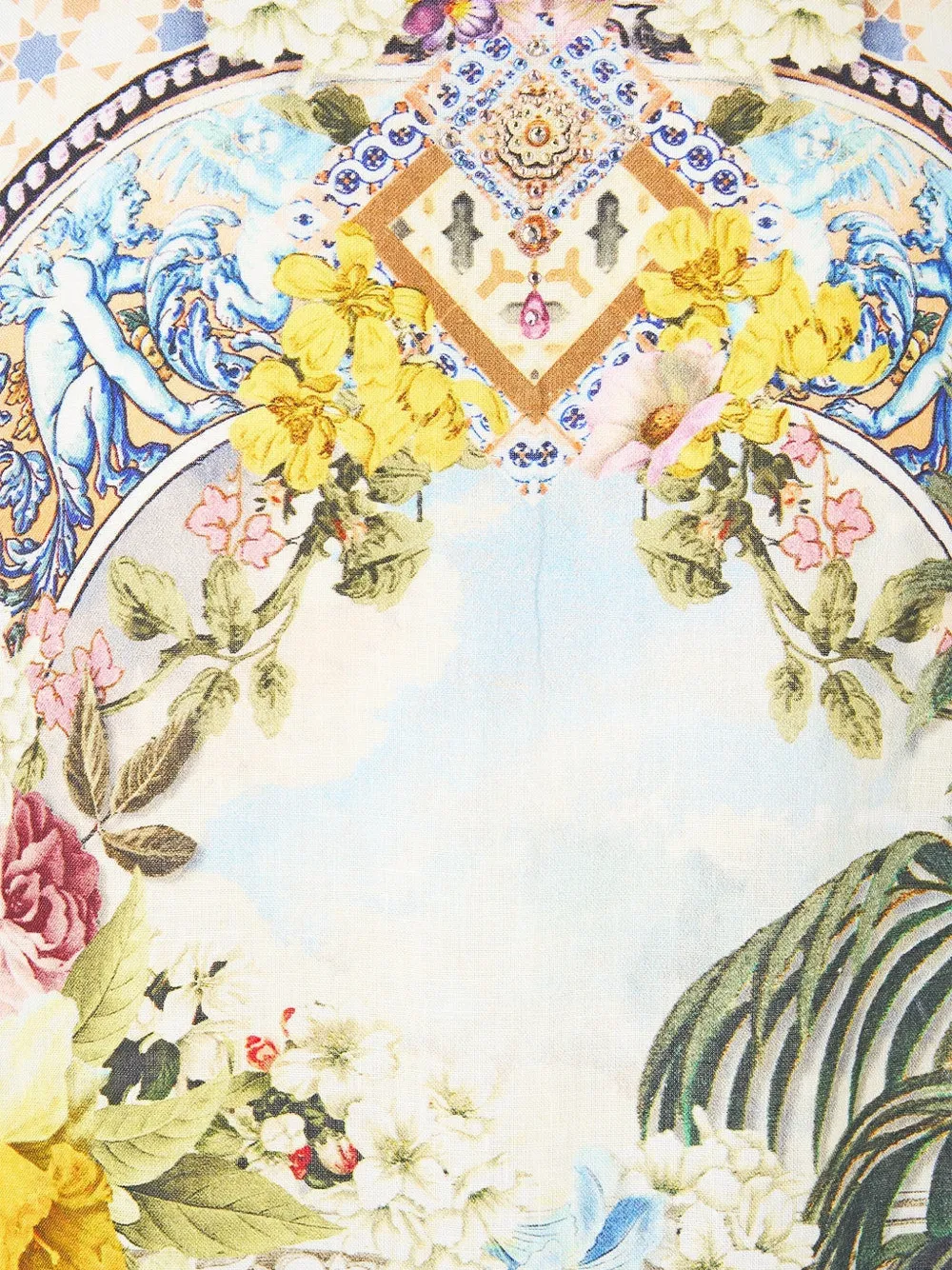 Camilla Tuniek met V-hals Beige