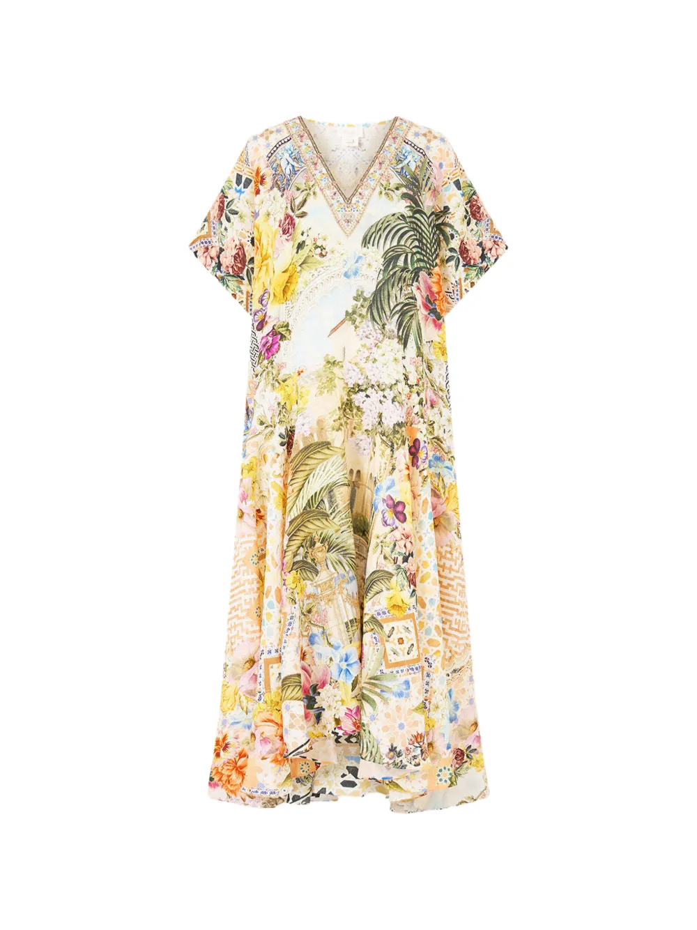 Camilla V-neck kaftan - Toni neutri