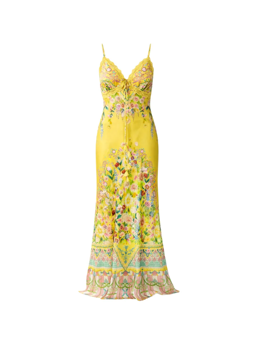 Camilla Bias slip dress - Giallo