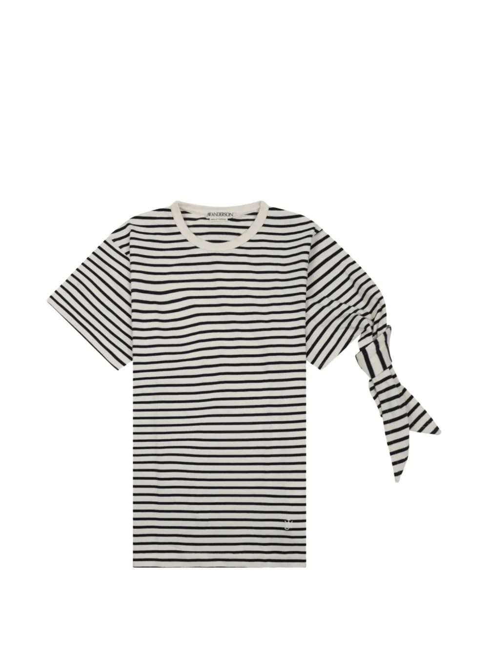 JW Anderson striped knot-detail T-shirt