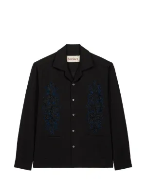Baziszt eyelet-detail Shirt | Black | FARFETCH