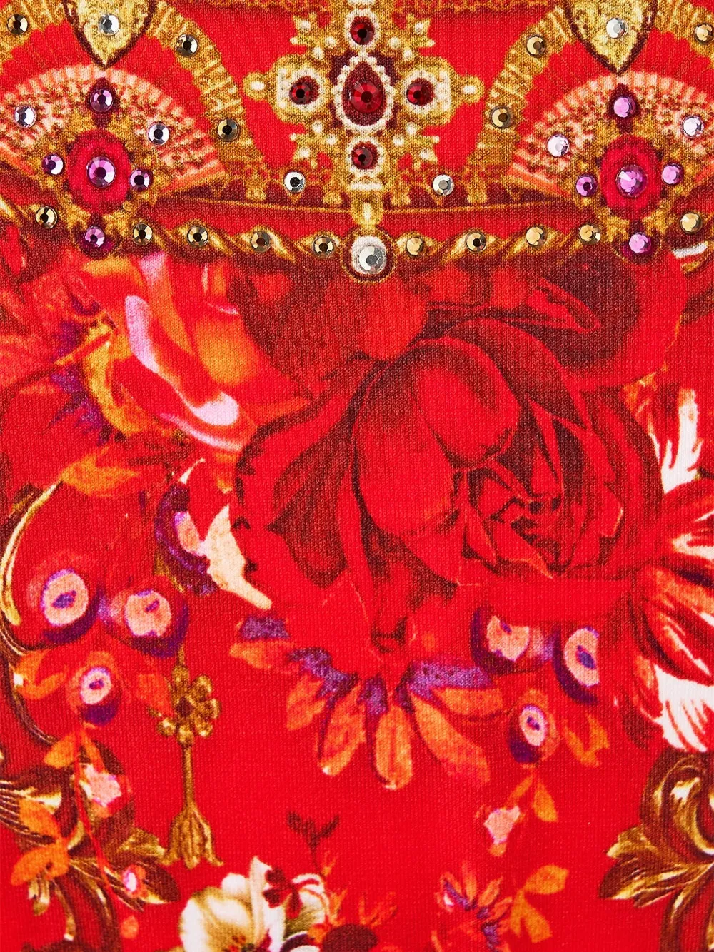  Camilla Flower-detail Bikini Bottoms - Red 