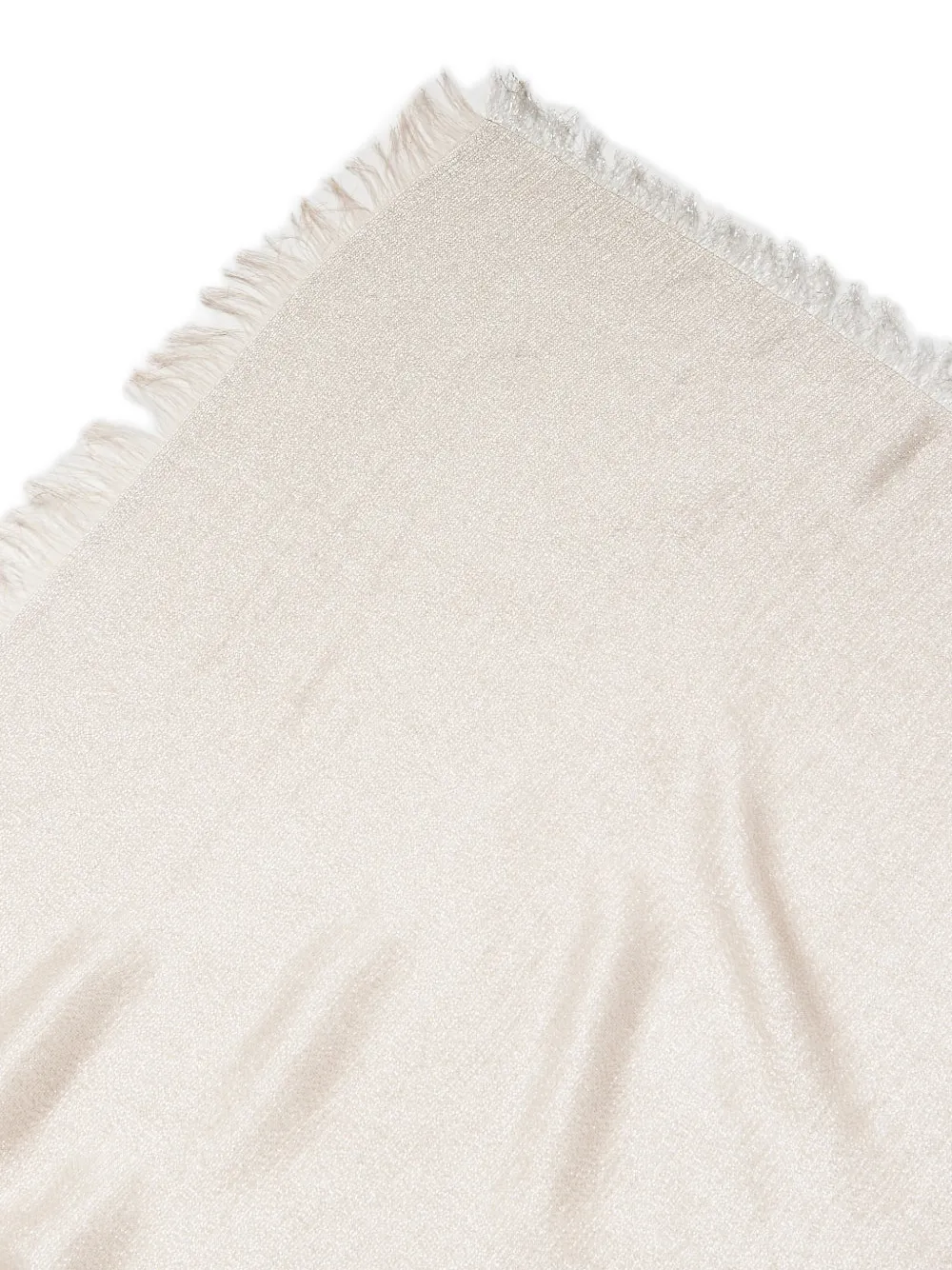  Peserico Aurea Fringed Scarf - Neutrals 