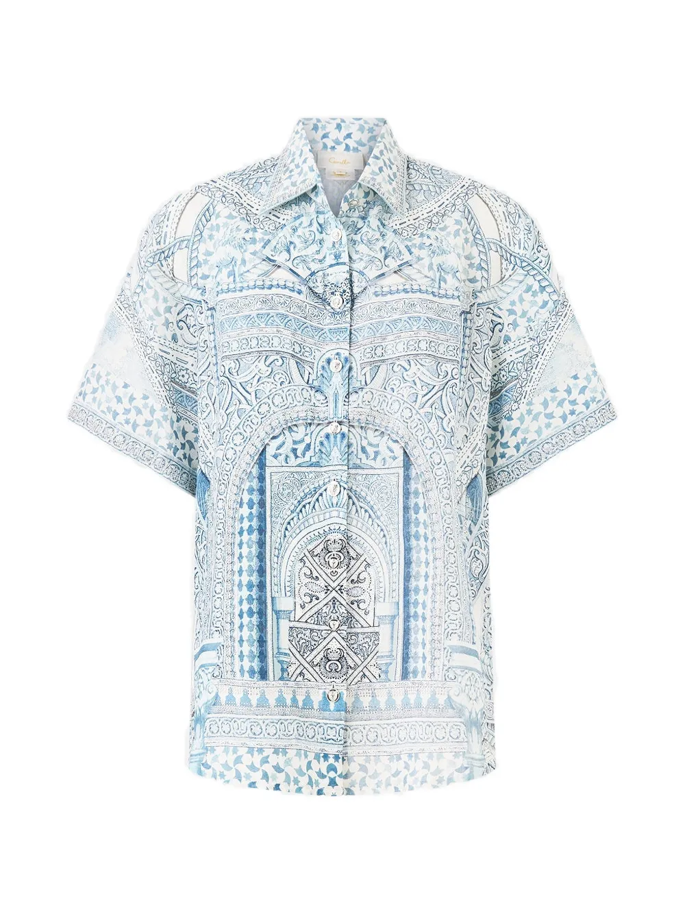 Camilla patterned shirt - Blu