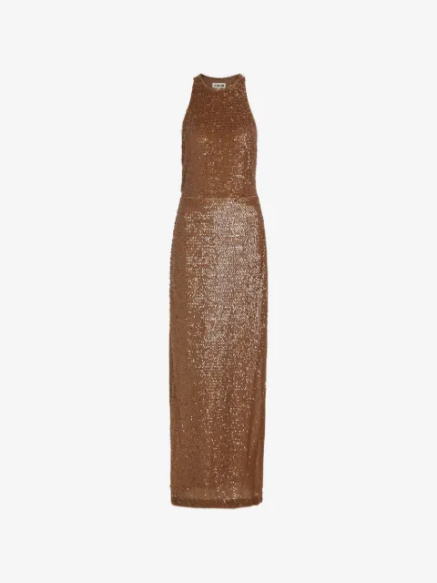 STAUD Bree Maxikleid mit Pailletten