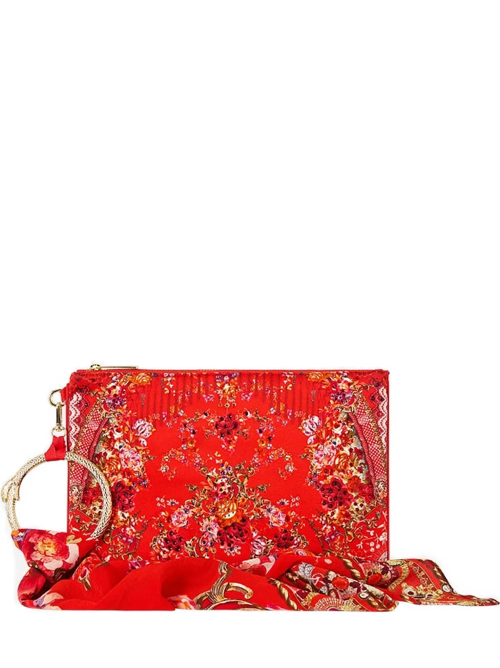 Camilla ring scarf clutch - Rosso