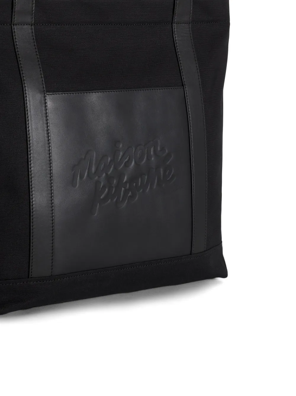 Maison Kitsuné Grote shopper Zwart