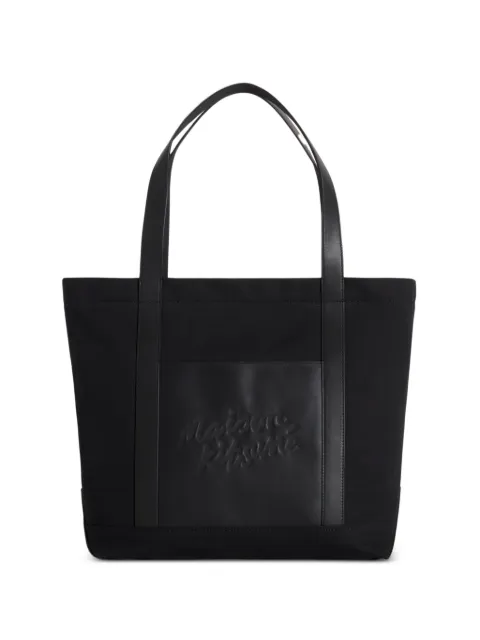 Maison Kitsuné large canvas tote bag