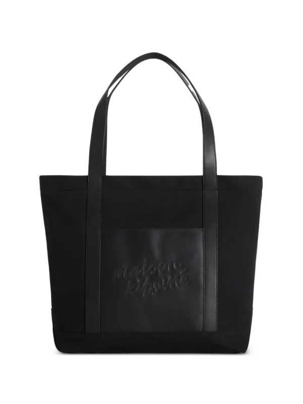 Maison Kitsuné キャンバス トートバッグ | ブラック | FARFETCH JP