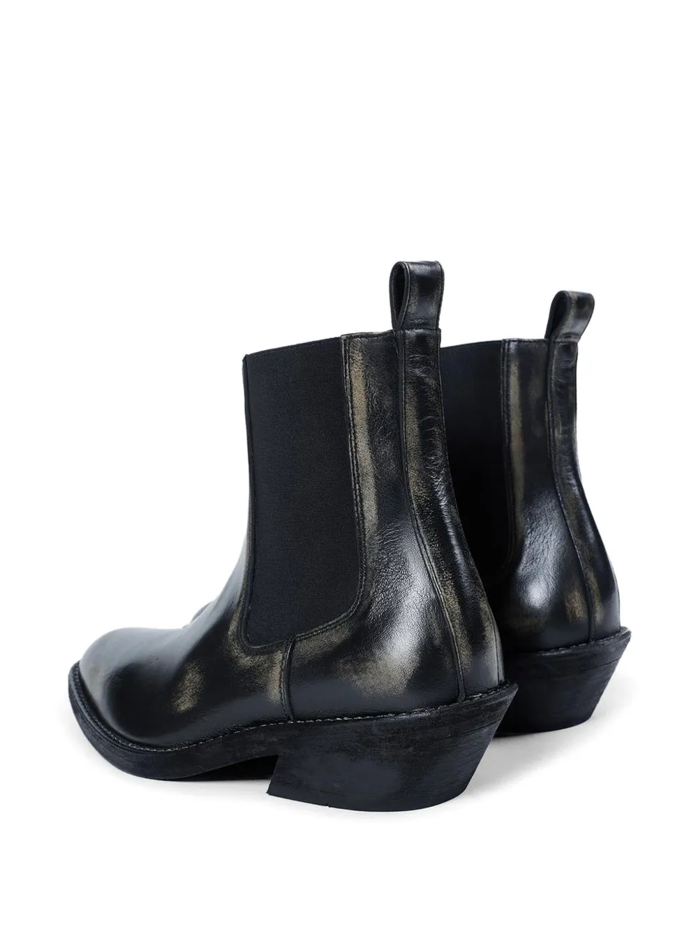 Ann Demeulemeester Caru leather chelsea boots Zwart