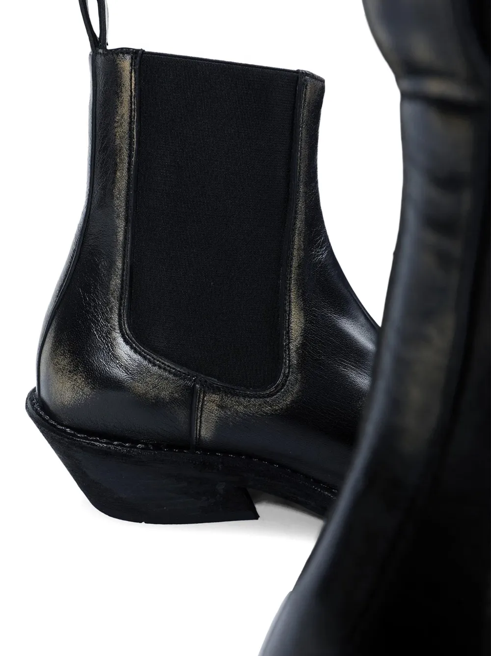 Ann Demeulemeester Caru leather chelsea boots Zwart