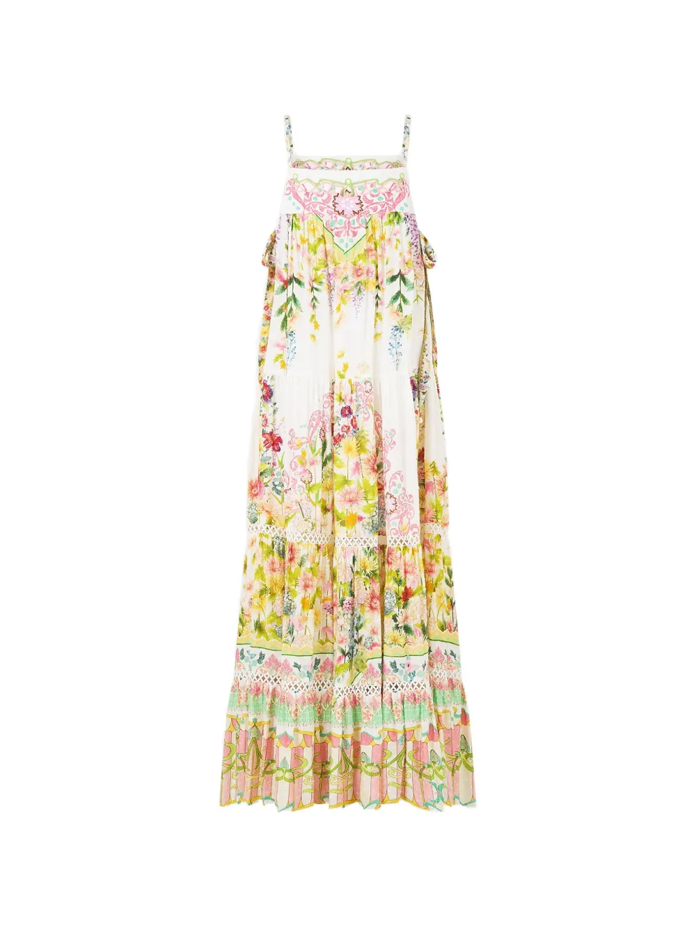 Camilla Maxi-jurk met print Wit